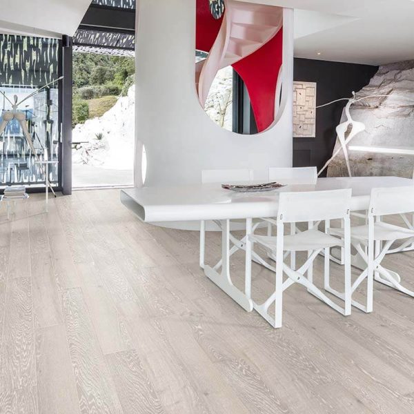 Kahrs Oak Nouveau Snow Photo, Dining Room