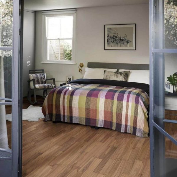 Kahrs Life Pure Walnut Wide Flooring Photo, Bedroom